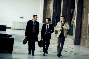 Giacomo Rossetto con Virgilio Falco e Francesco Castelli durante il Council Meeting di EDS in Varsavia (Polonia)